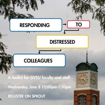 Responding to Distressed Colleagues: A toolkit for GVSU faculty and staff
